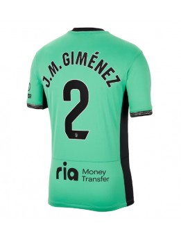 Atletico Madrid Jose Gimenez #2 Ausweichtrikot 2023-24 Kurzarm